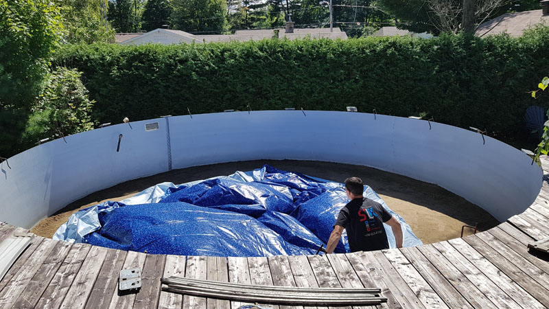 Changement toile piscine Saint-Jérôme